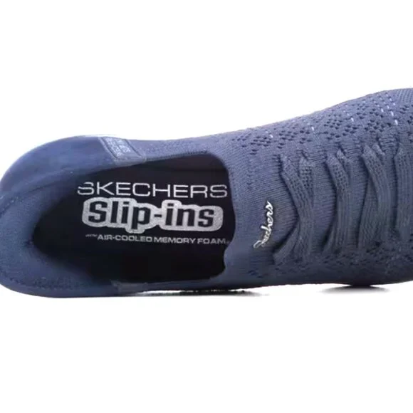 SKECHERS Hands-Free Slip-ins NEW in Box - Navy w/light gray outsole - Size 8 Med - Picture 16 of 16